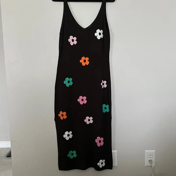 H&M+ Knit Flower Dress